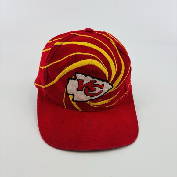 Vintage Kansas City Chiefs Hat Cap Snap Back Drew Pearson Swirl 90’s NFL - Picture 1 of 6